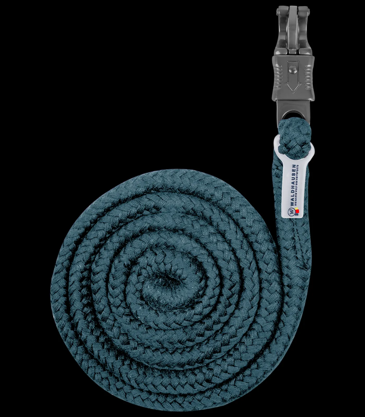 Waldhausen Anbindestrick Plus, Panikhaken, dunkle Beschläge