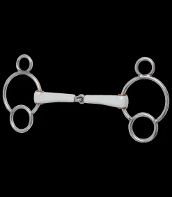 beris 3-Ring Gebiss, einfach gebrochen medium
