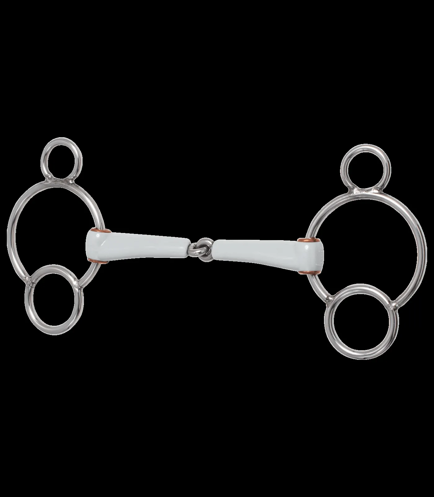 beris 3-Ring Gebiss, einfach gebrochen medium