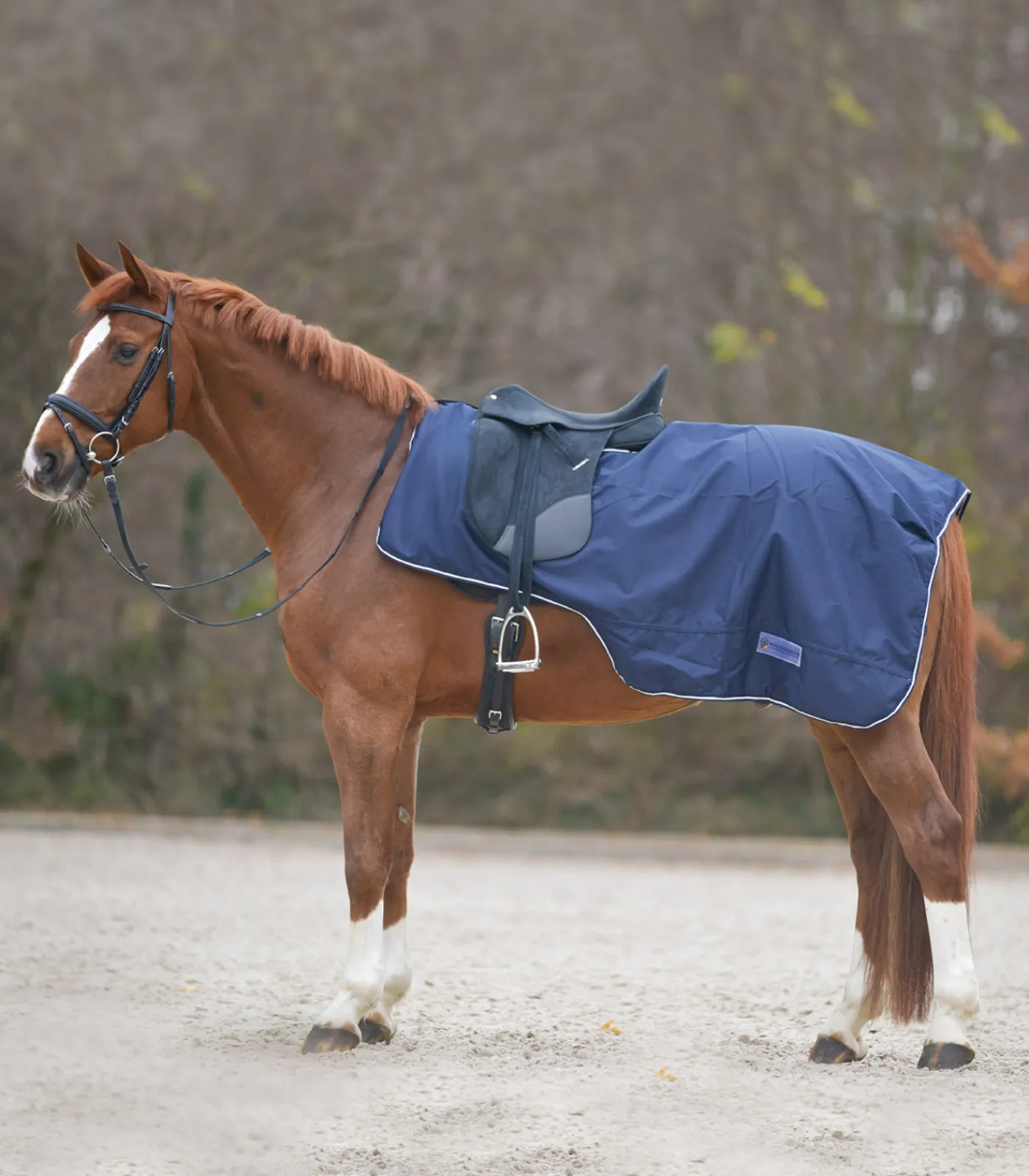 Waldhausen COMFORT Regendecke mit Sattelausschnitt nachtblau New