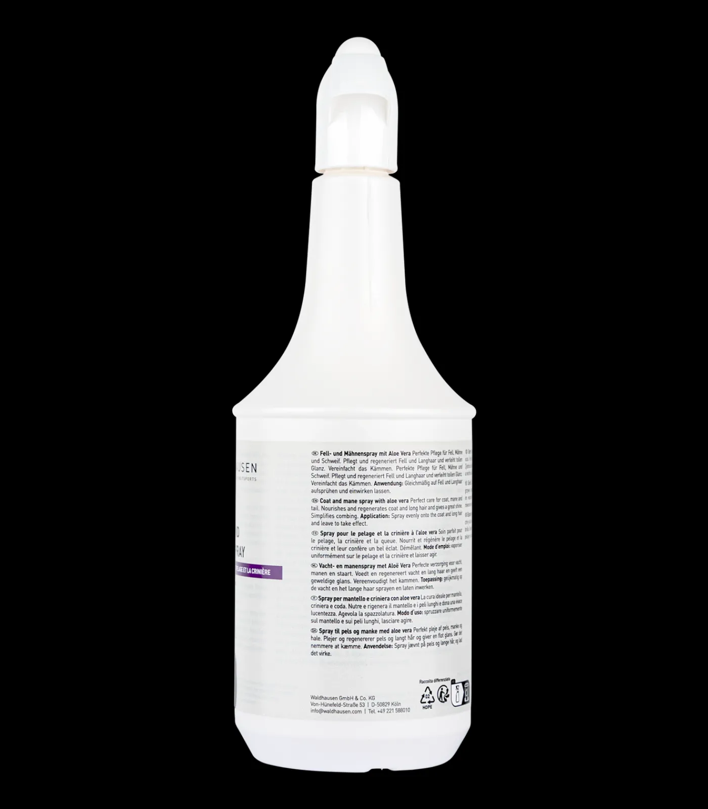 Waldhausen Fell- und Mähnenspray mit Aloe Vera, 1000 ml