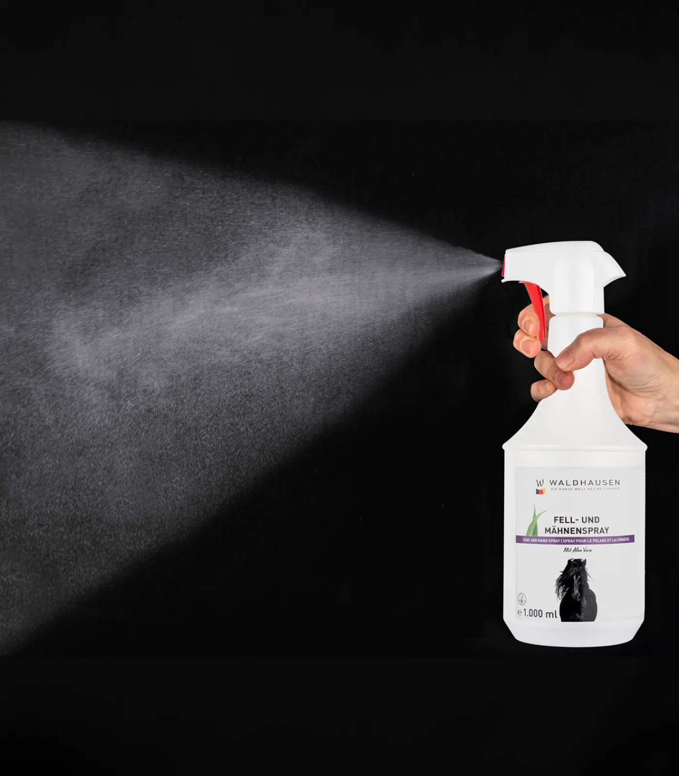 Waldhausen Fell- und Mähnenspray mit Aloe Vera, 1000 ml