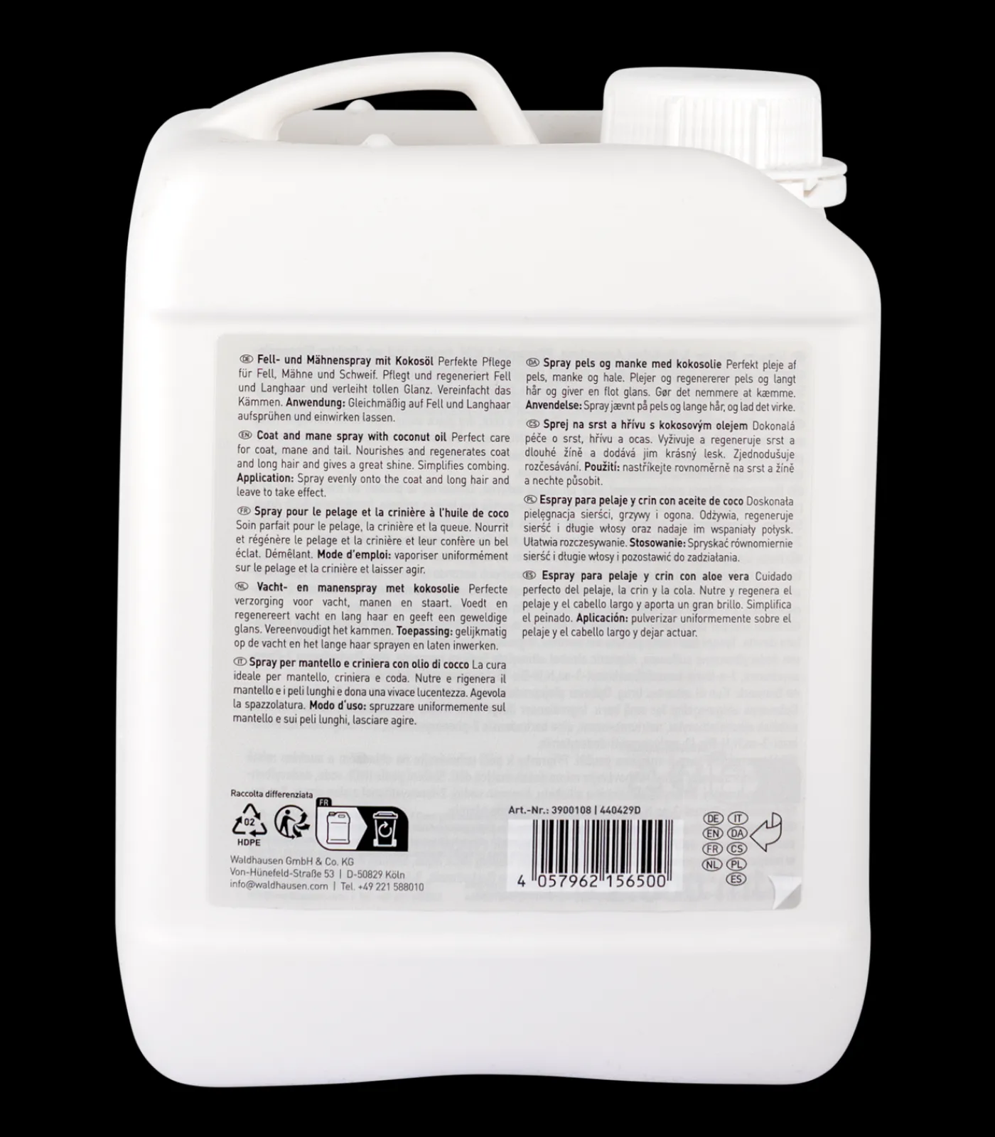 Waldhausen Fell- und Mähnenspray mit Aloe Vera, 2500 ml Discount