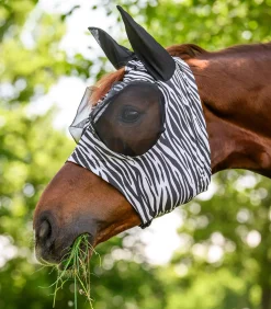 Waldhausen Fliegenmaske Puck Zebra schwarz/weiß Outlet