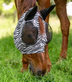 Waldhausen Fliegenmaske Puck Zebra schwarz/weiß Outlet
