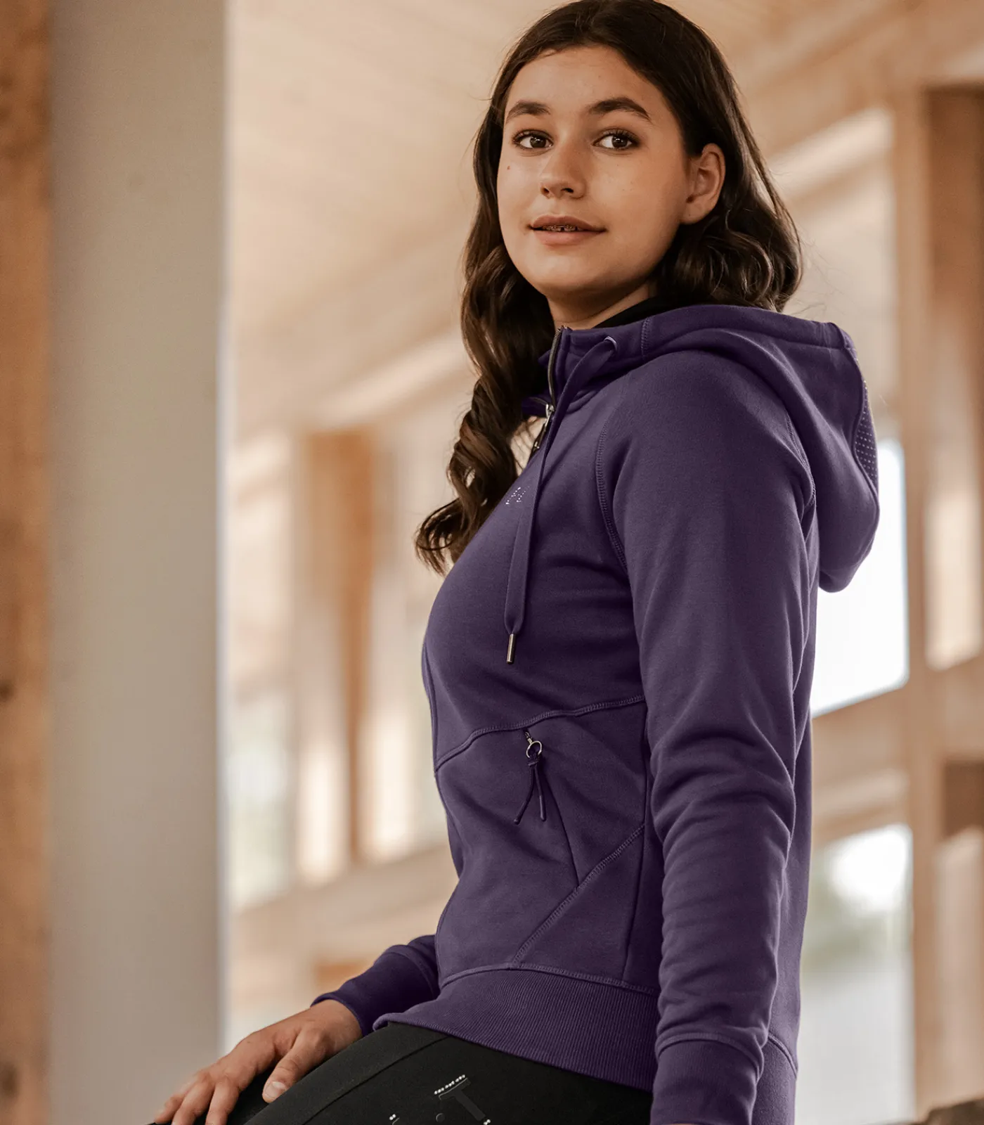ELT Hoody-Jacke Orlando dunkelviolett Outlet