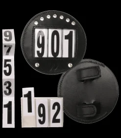 Waldhausen Kopfnummern Leder schwarz Clearance