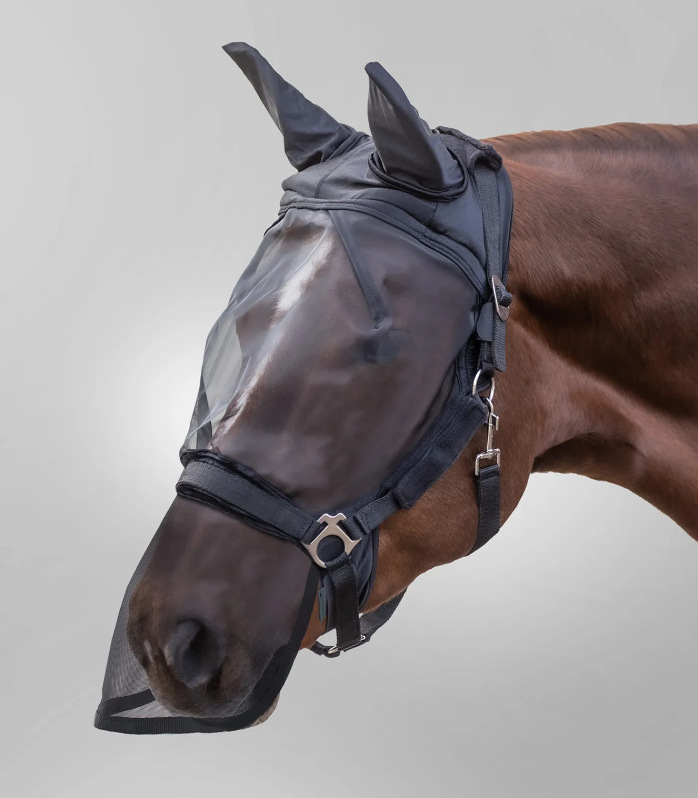Waldhausen PREMIUM Fliegenmaske f. Halfter, mit Ohren- und Nasenschutz Discount