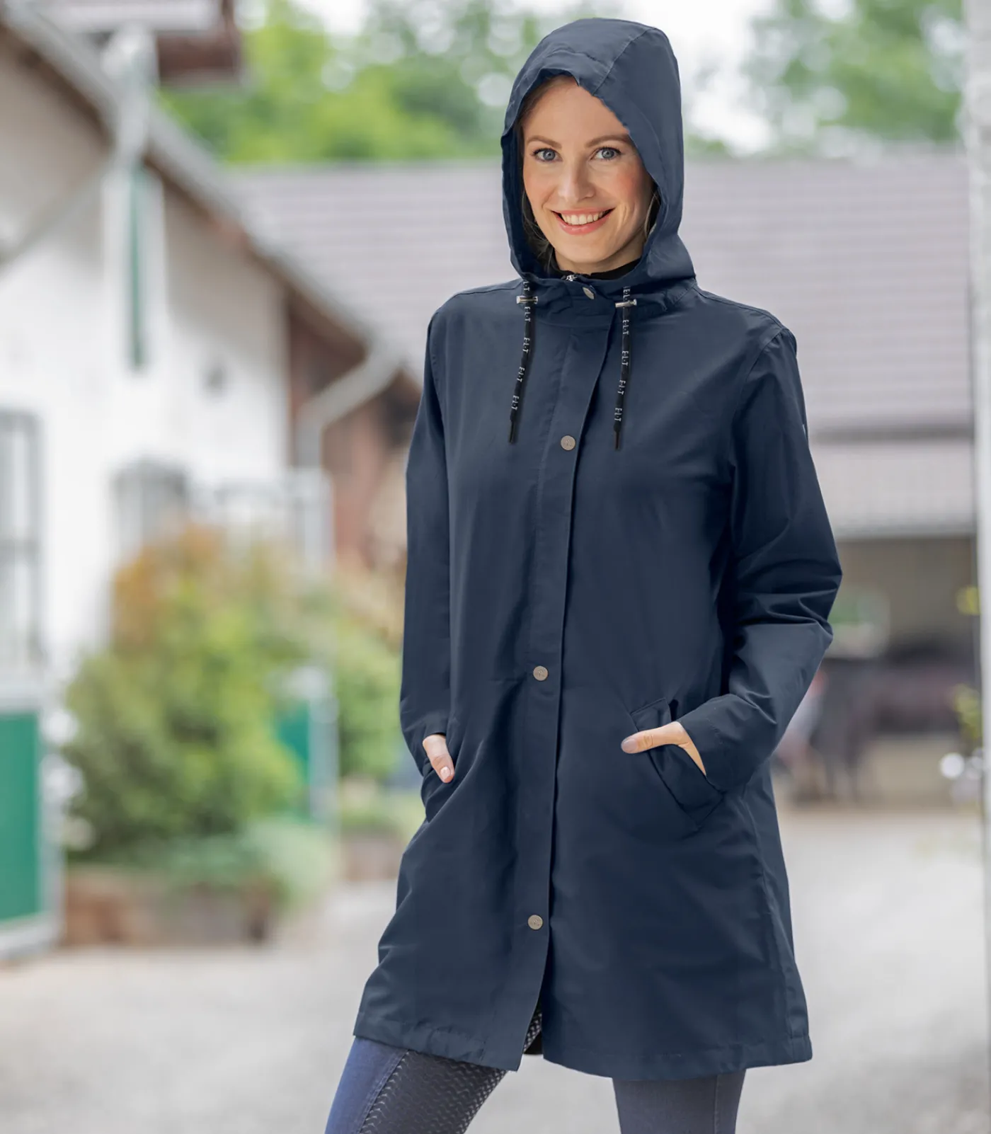 ELT Regenmantel Emilia nachtblau Outlet