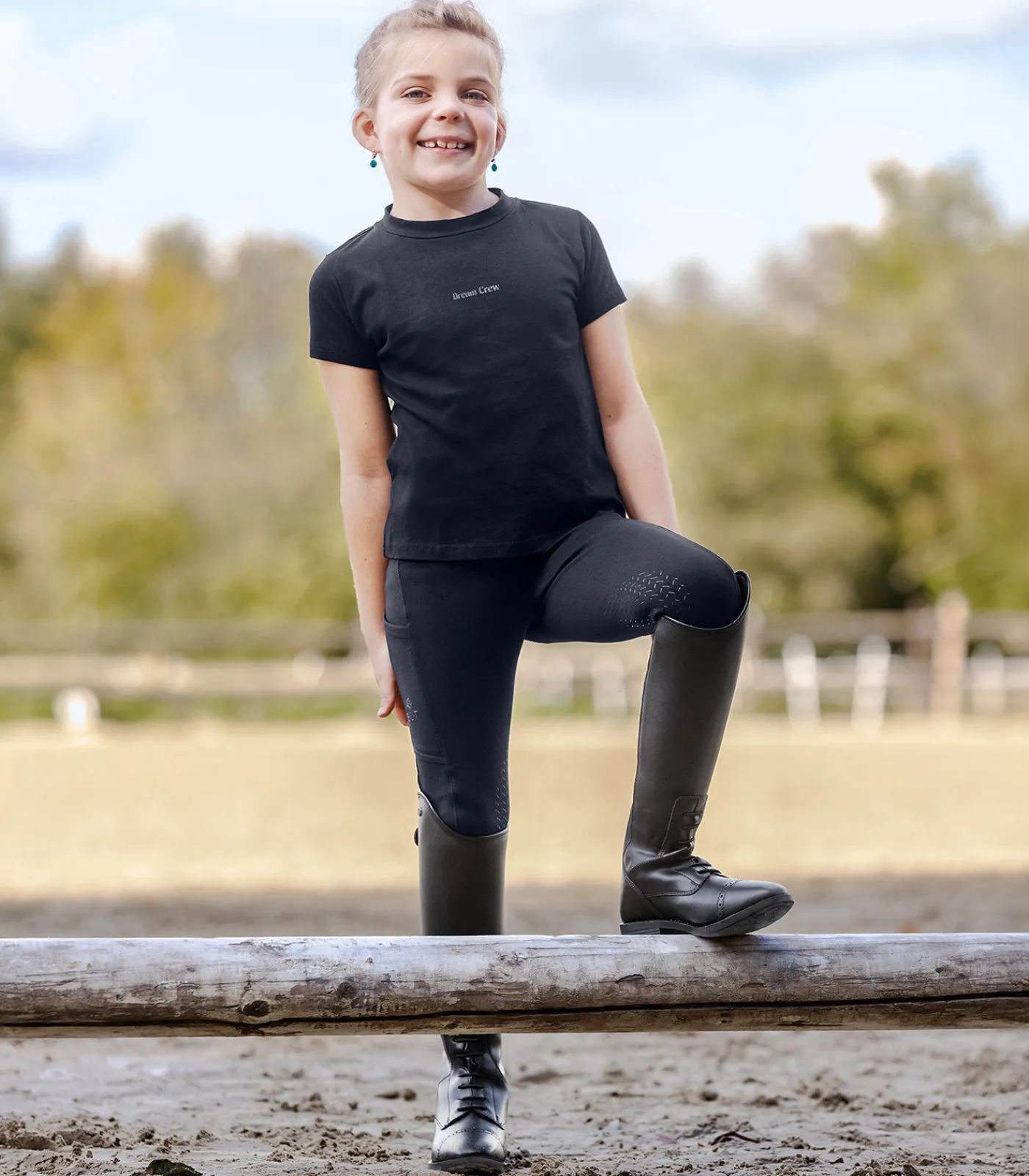ELT Reithose Essential Knie Silikon, Kids tiefblau Best