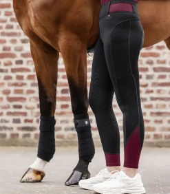 ELT Reitleggings Noemi schwarz/samtrot