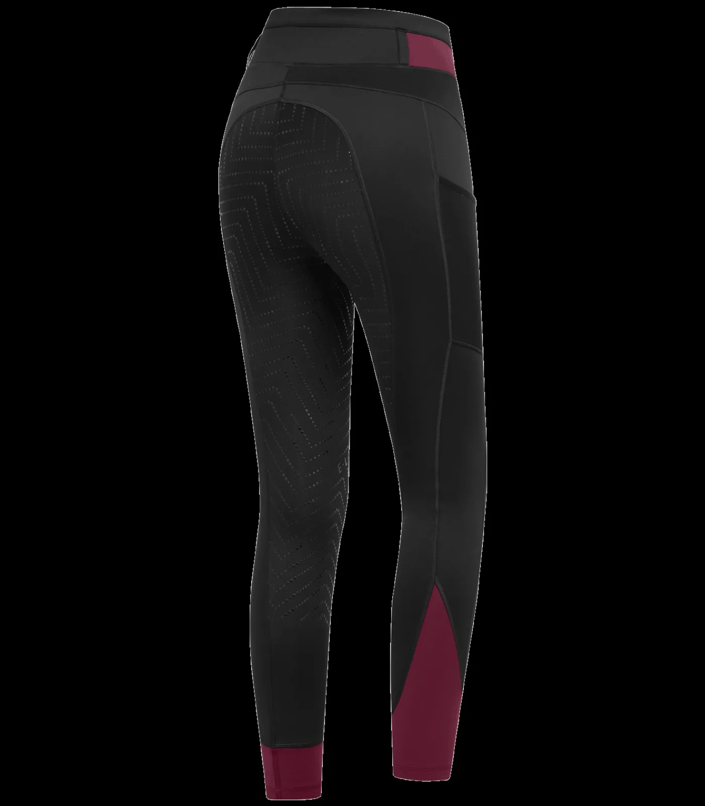 ELT Reitleggings Noemi schwarz/samtrot