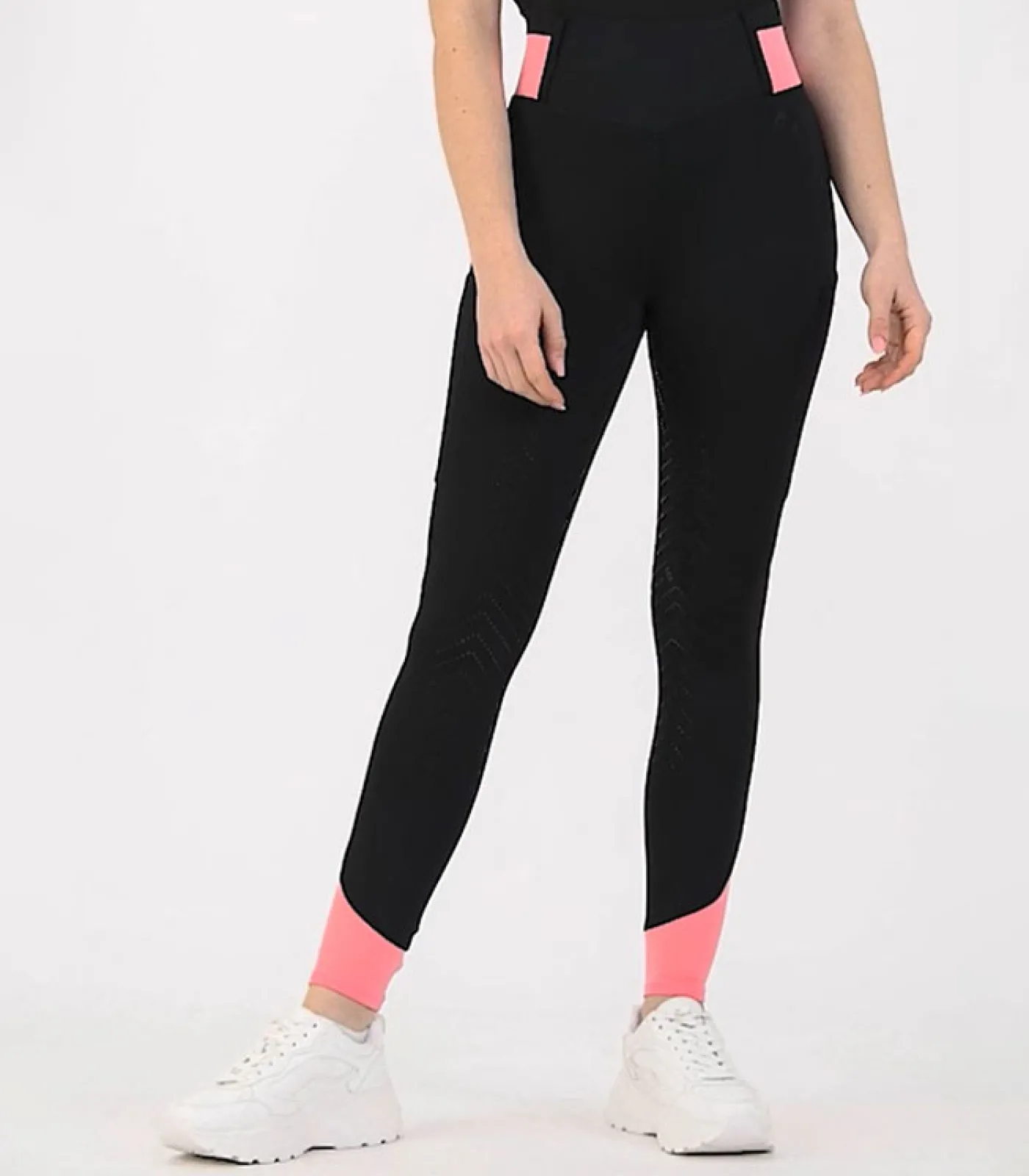 ELT Reitleggings Noemi schwarz/samtrot