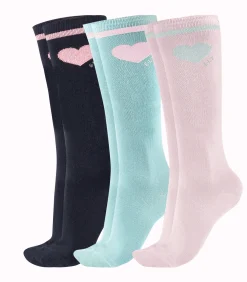 ELT Reitsocken Glitter, Kids zartrosa/mint/nachtblau Outlet
