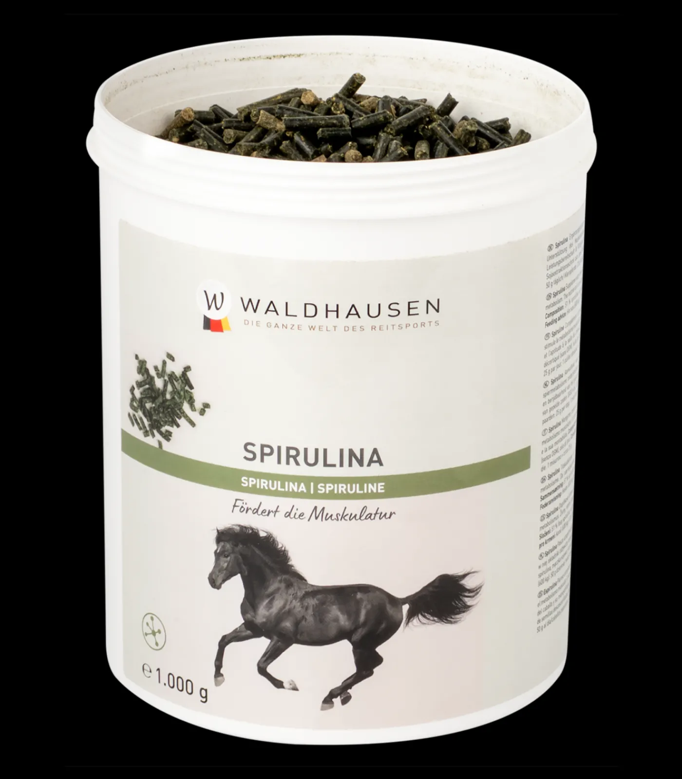 Waldhausen Spirulina Pellet- Fördert die Muskulatur, 1 kg Discount
