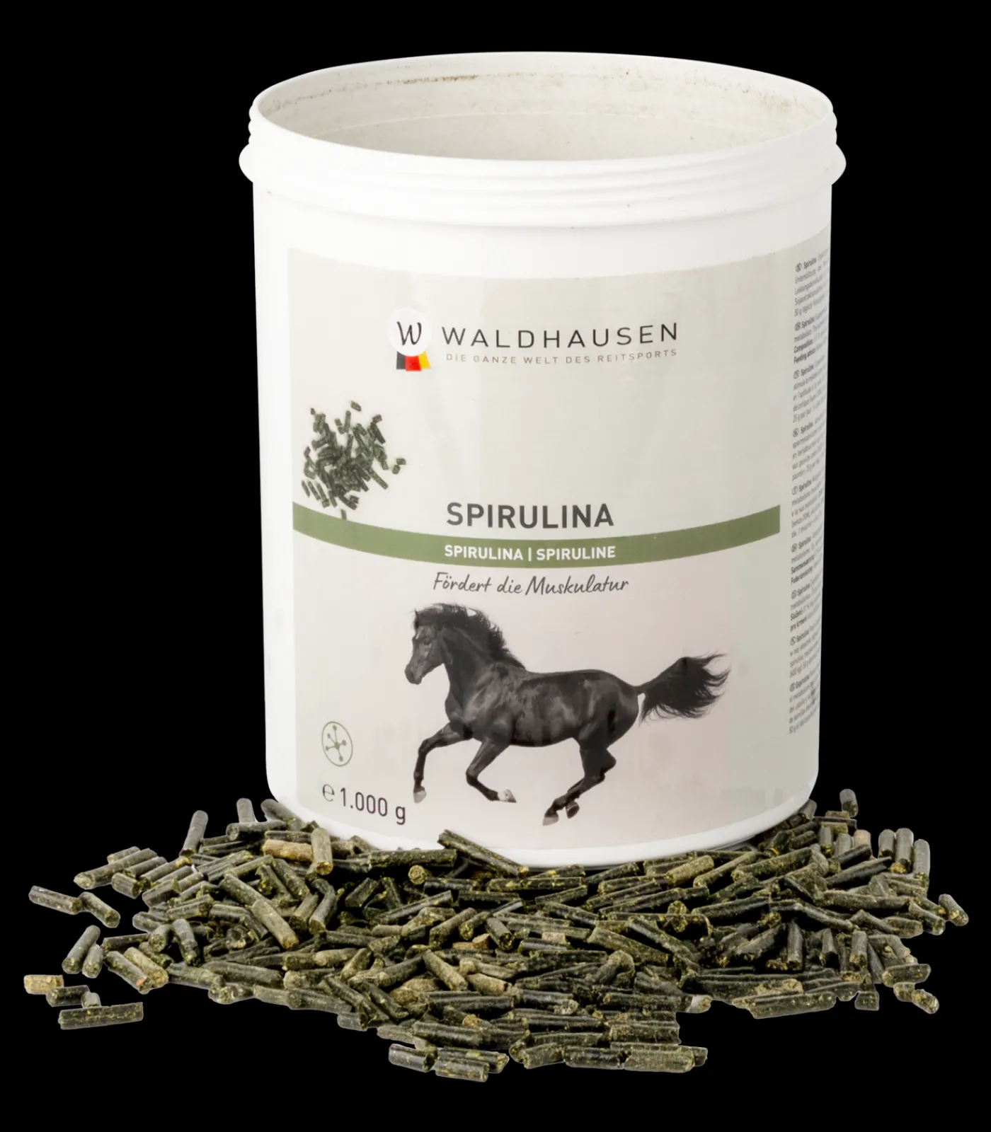 Waldhausen Spirulina Pellet- Fördert die Muskulatur, 1 kg Discount