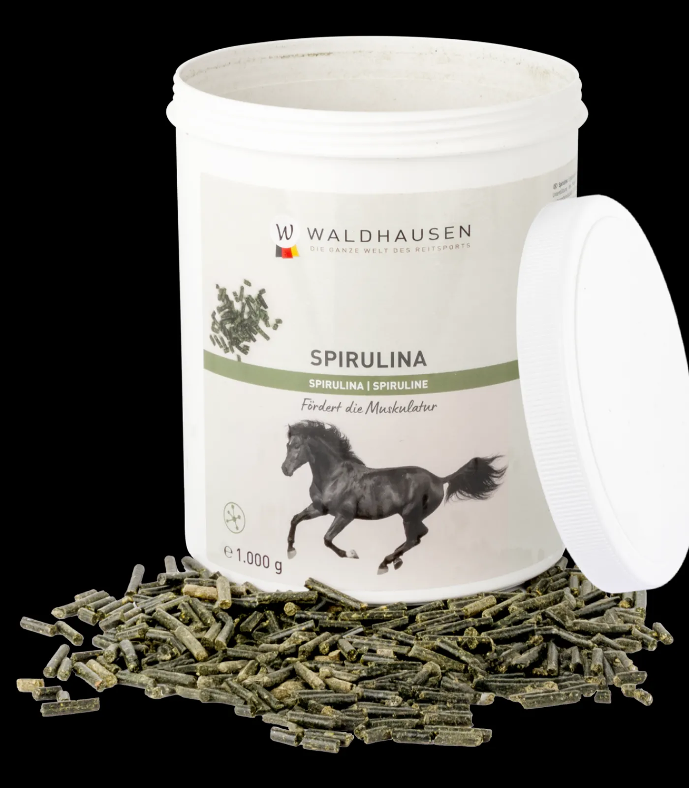 Waldhausen Spirulina Pellet- Fördert die Muskulatur, 1 kg Discount
