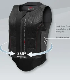 SWING Rückenprotektor P07 flexible, Kind schwarz Online