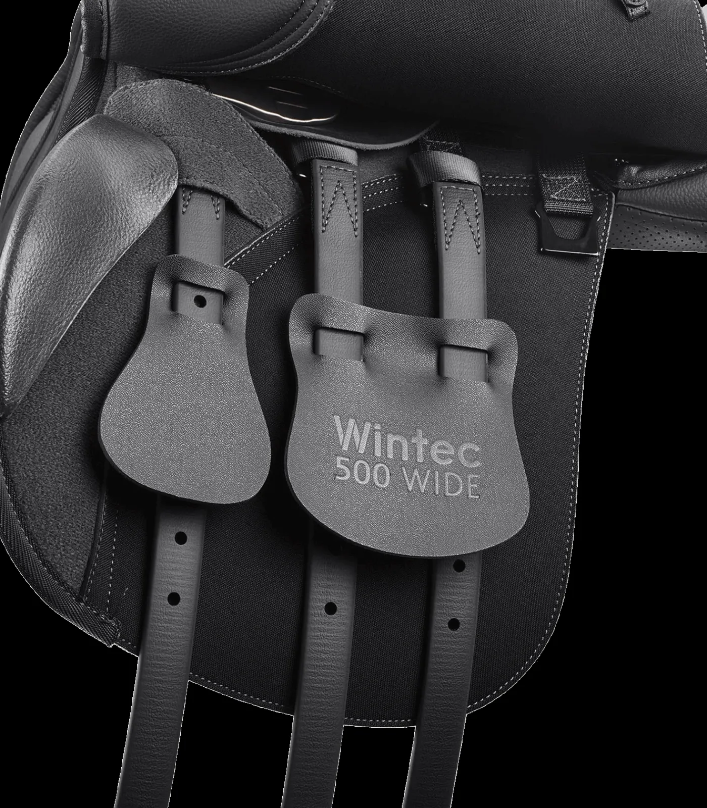 WINTEC 500 Vielseitigkeitssattel weit schwarz Clearance